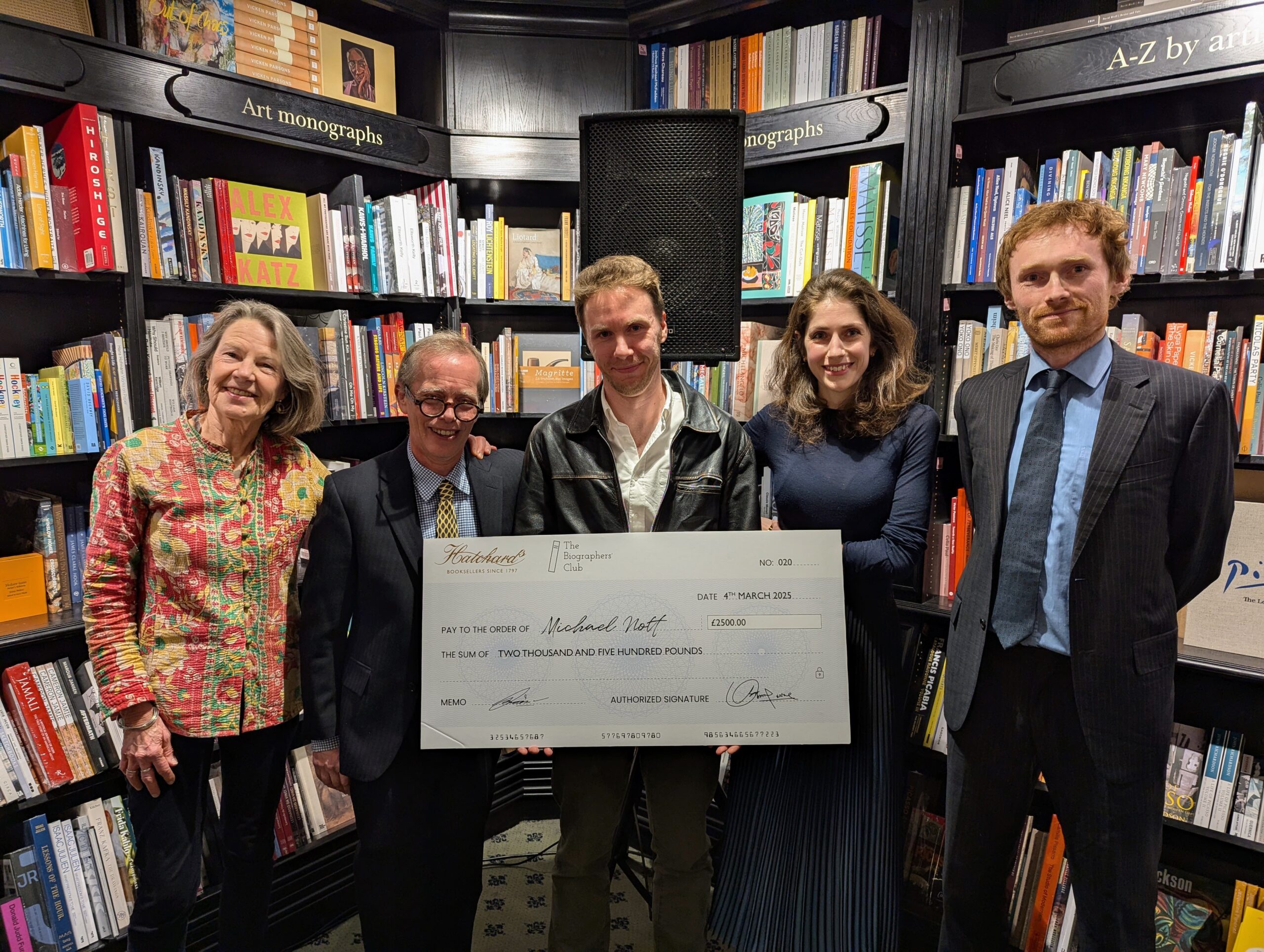 The Winner of the Hatchards First Biography Prize is… 